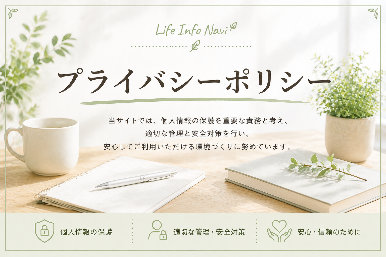 プライバシーポリシー|Life Info Naviの個人情報保護方針について
